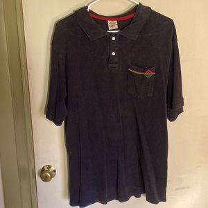 %55 / %45 organic cotton, vintage Satori movement Rasta themed dress shirt.